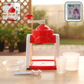 Portable manual red ice gola maker with sharp stainless steel blade