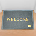 A stylish Welcome Door Mat in a neutral tone, designed for Indian home entrances.