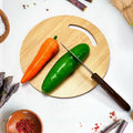 Wooden round bamboo chopping board for kitchen use