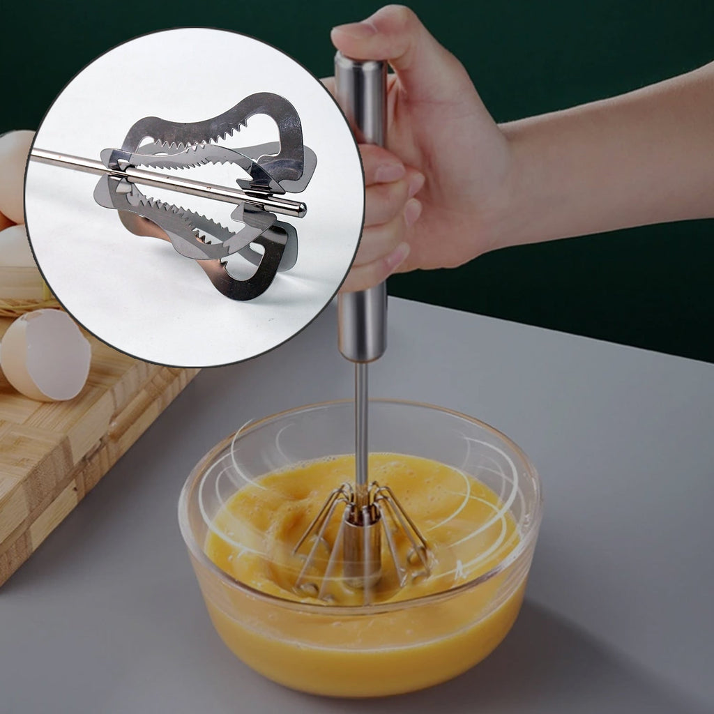 Handy stainless steel churner used for blending lassi and eggs