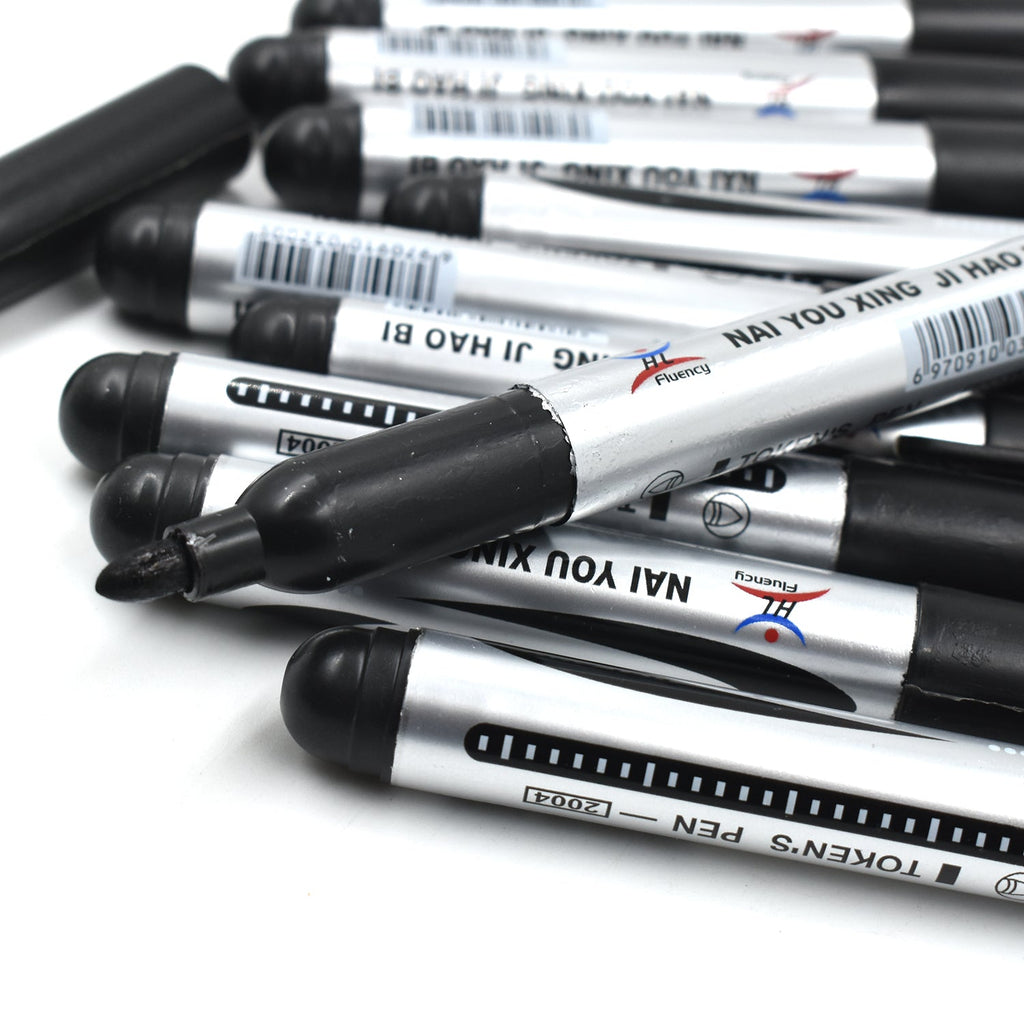InkGlow Permanent Black Markers ideal for official document marking.