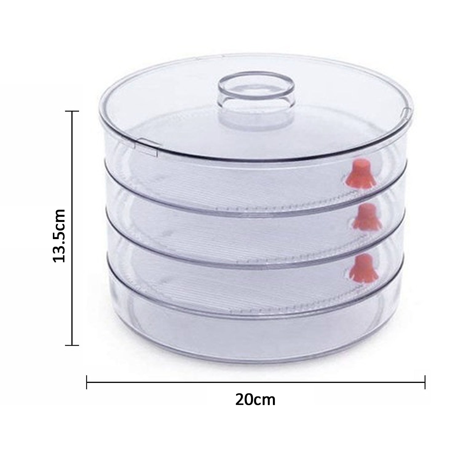 Side view of the Tidy Table plastic sprout maker, illustrating its durable and hygienic construction.
