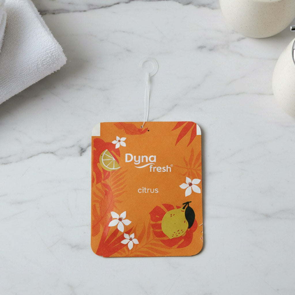 Bathroom air freshener with citrus fragrance