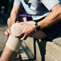 Medium knee support cap for active lifestyles, shown from the front.