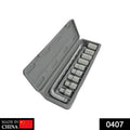 BoltForce 10-piece 3/8-inch drive socket wrench set displayed with its organizing tray.