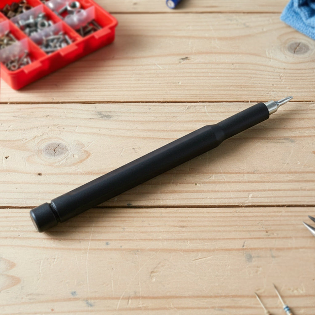 close-up of ergonomic screwdriver handle for comfortable precision tasks
