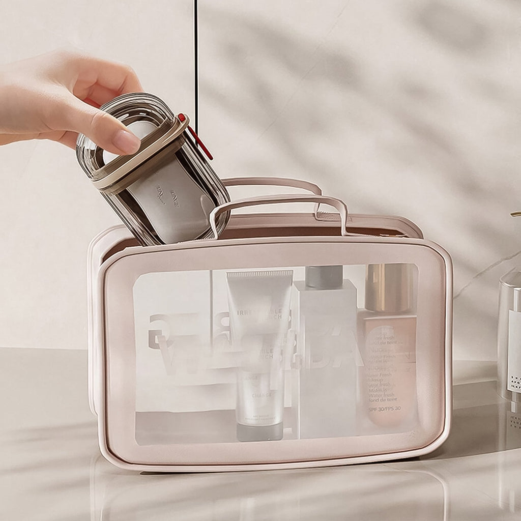 Durable plastic soap holder with a tight-fitting lid, preventing leaks during any journey.