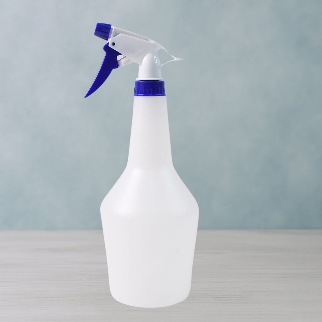Household spray bottle delivering fresh jet spray for cleaning tasks