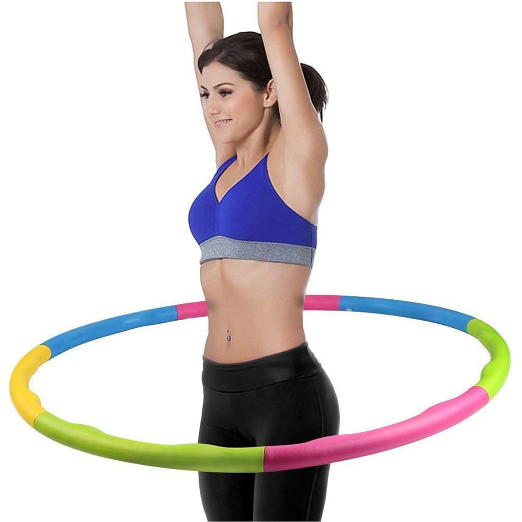 Interlocking Hula Hoop Exercise Ring showing adjustable segments.