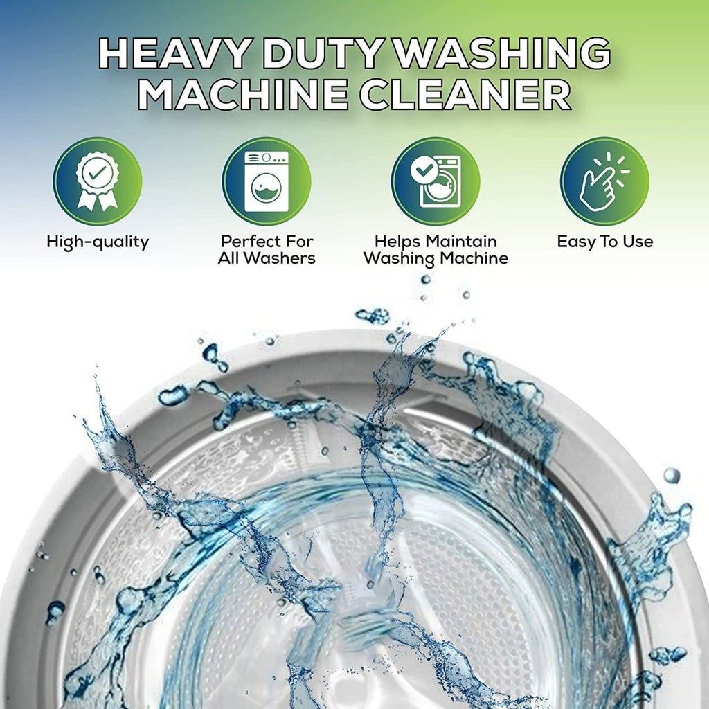 Washing machine cleaner powder for thorough deep cleaning.