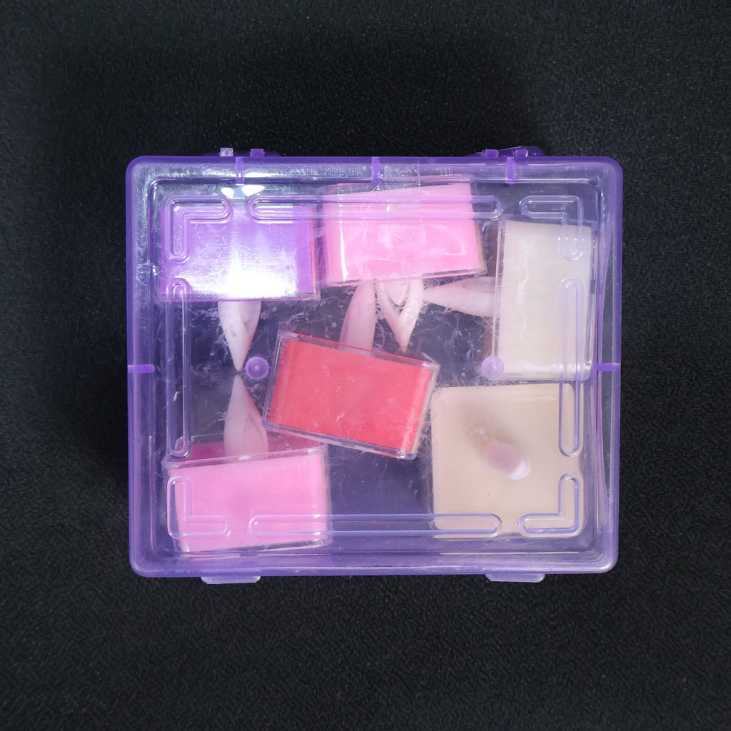 Multicolor LED flameless tealight candles arranged for party lighting