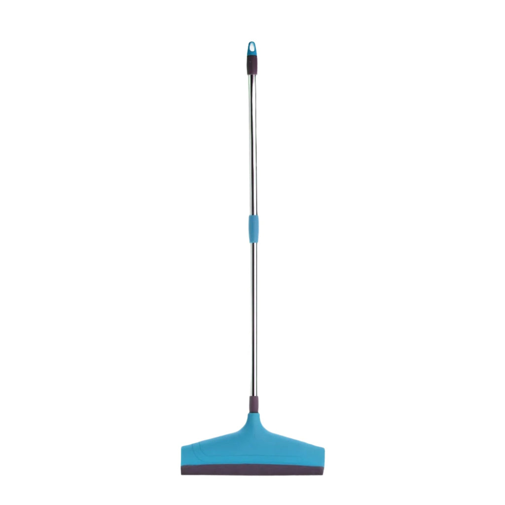 Close-up of the durable stainless steel rod on the adjustable floor wiper.