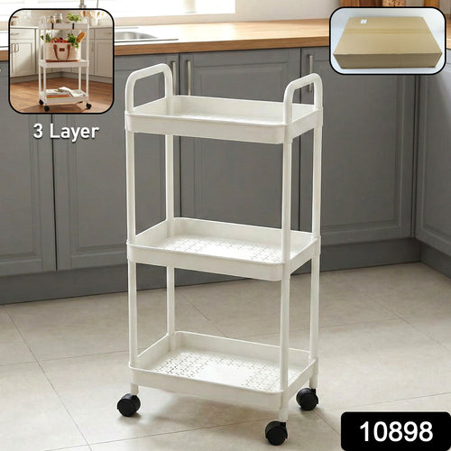Utility storage cart with wheels and handle for multipurpose use