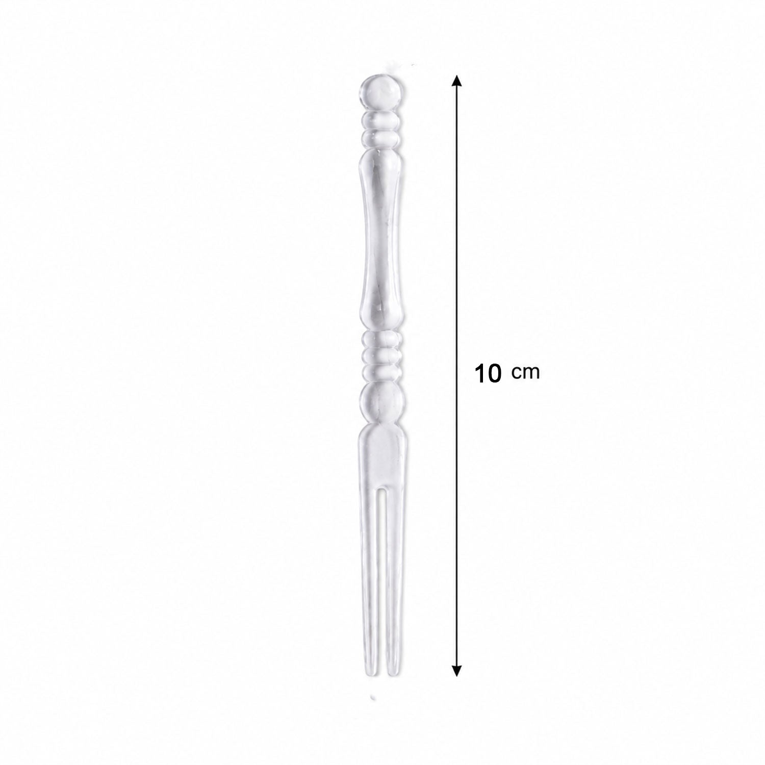 Size guide for mini disposable fruit forks