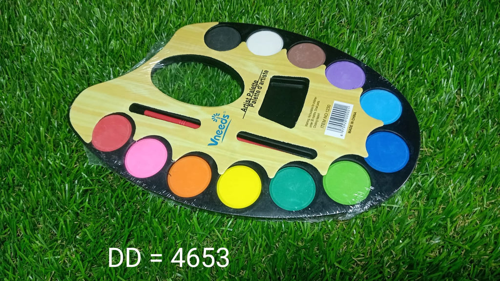 Non-Toxic Watercolor Set palette, ready for sketching and painting.