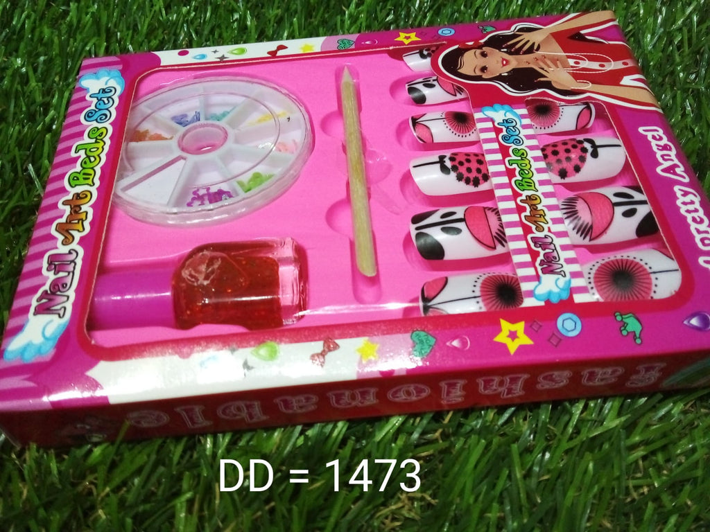 A fun Gamevana nail art kit for girls featuring bright colors and playful designs.
