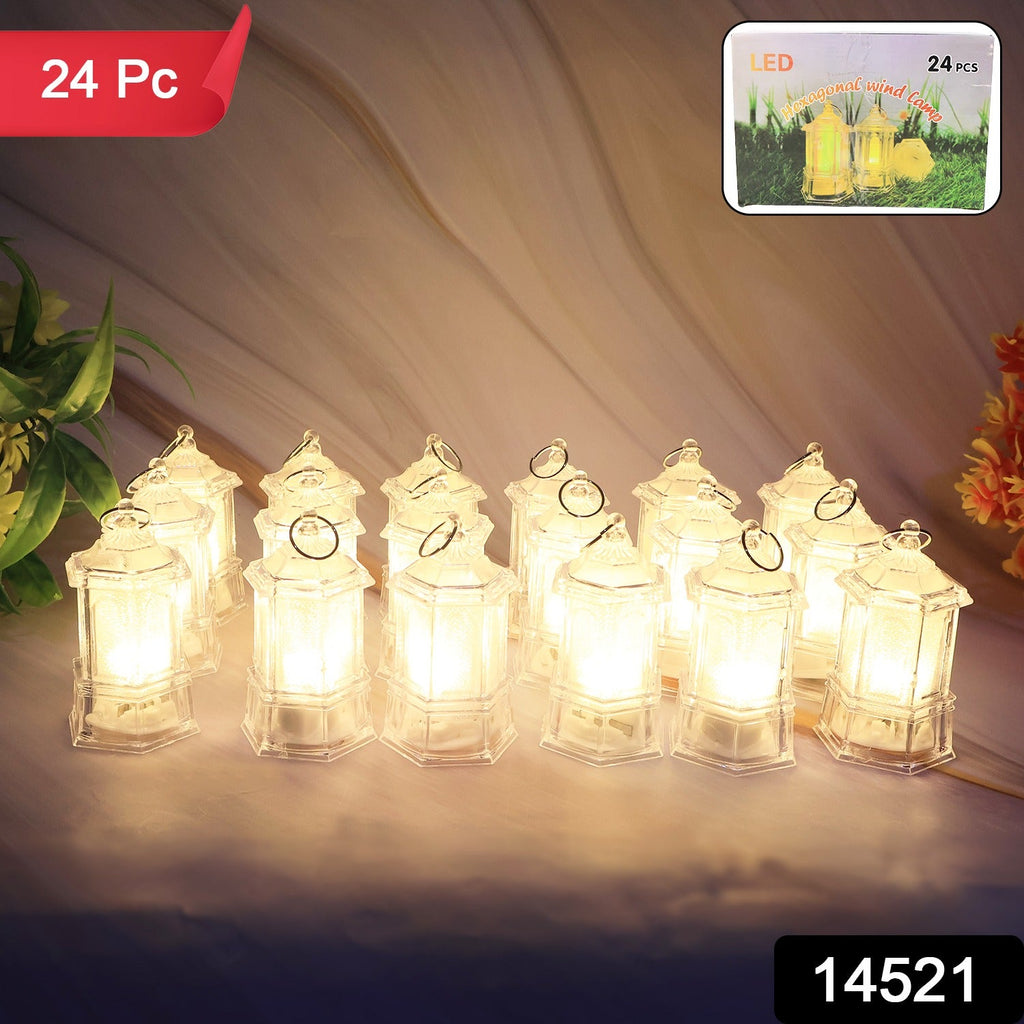 Decorative LED lantern light set arranged for home festival decoration