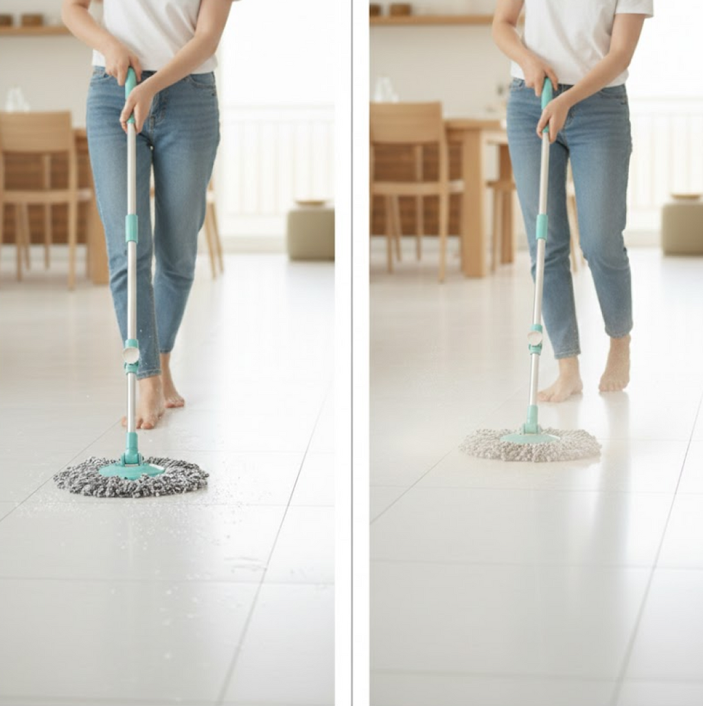 Microfiber mop head of the Ganesh 360 Spin Mop, designed for superior cleaning.