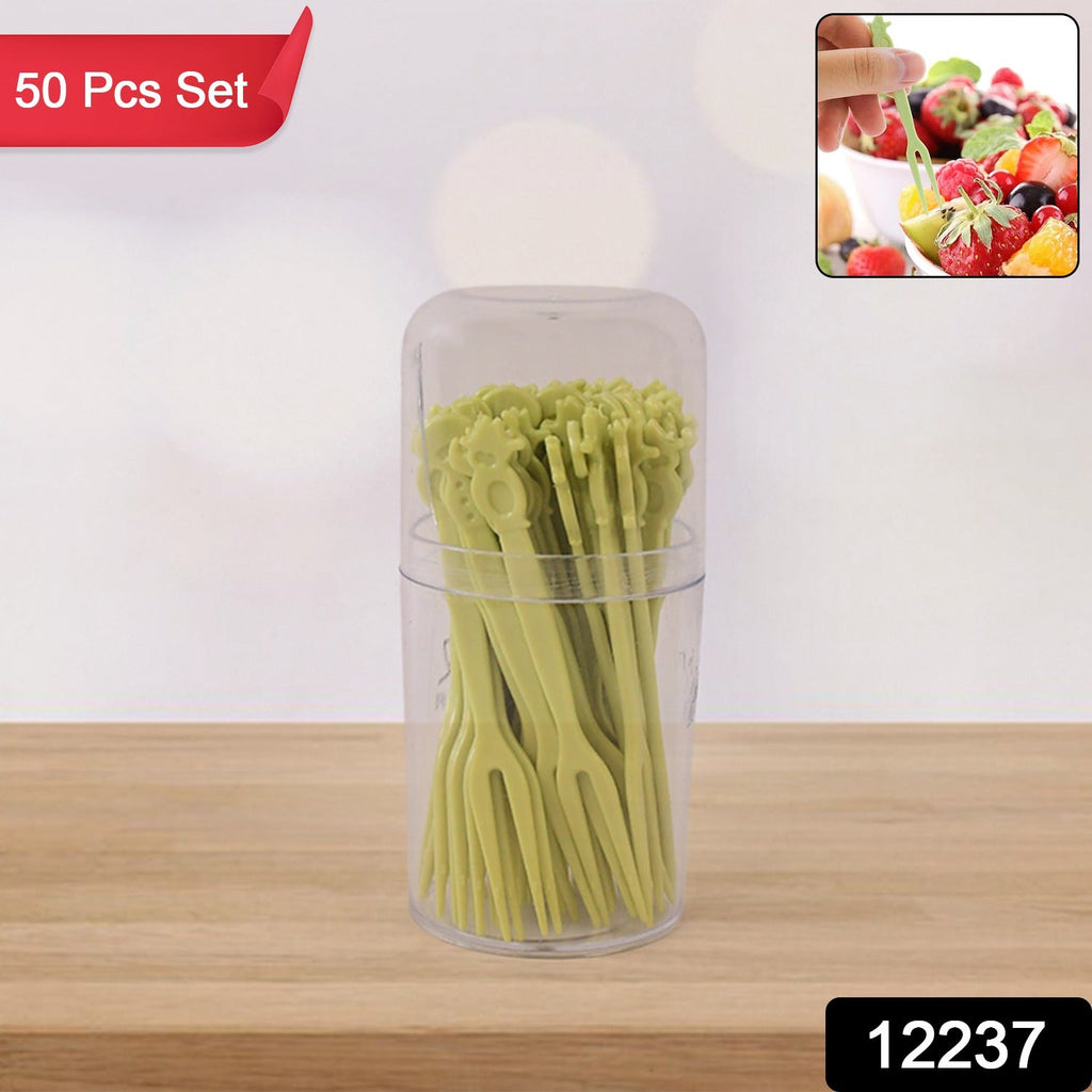 Close-up of plastic mini dessert forks