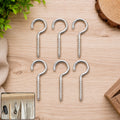 Stainless Steel Eye Hooks – Heavy Duty 6-Piece Screw Set