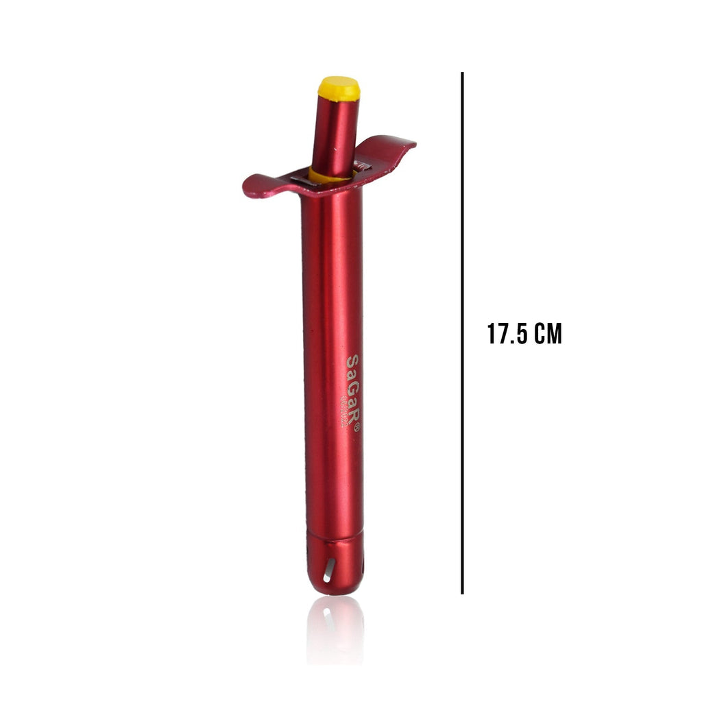 High-quality stainless steel gas lighter ensuring precise and efficient ignition.