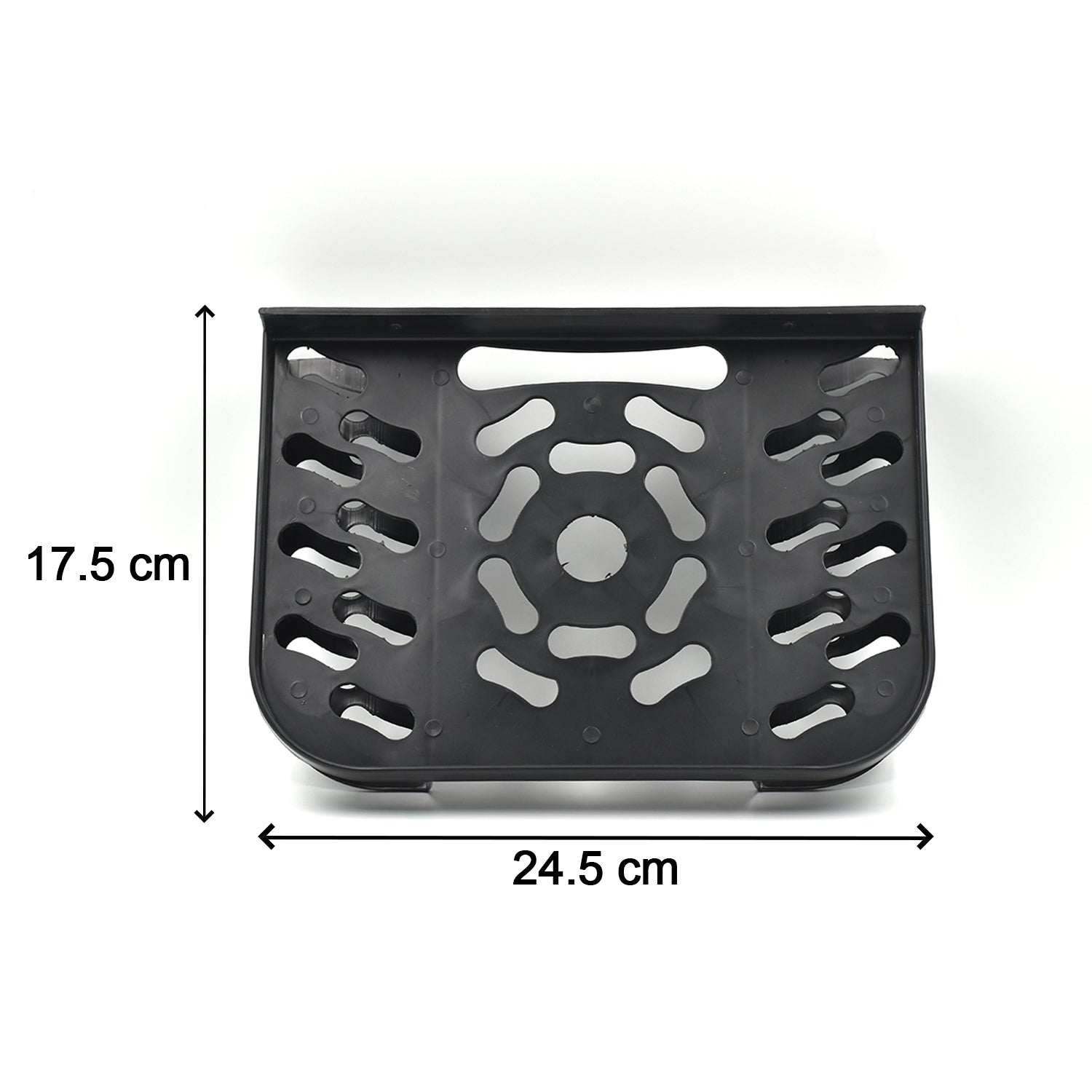 Durable media player shelf, perfect for small entertainment units.