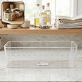 Clear plastic fridge organizer basket