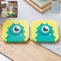Silicone coaster set monster design