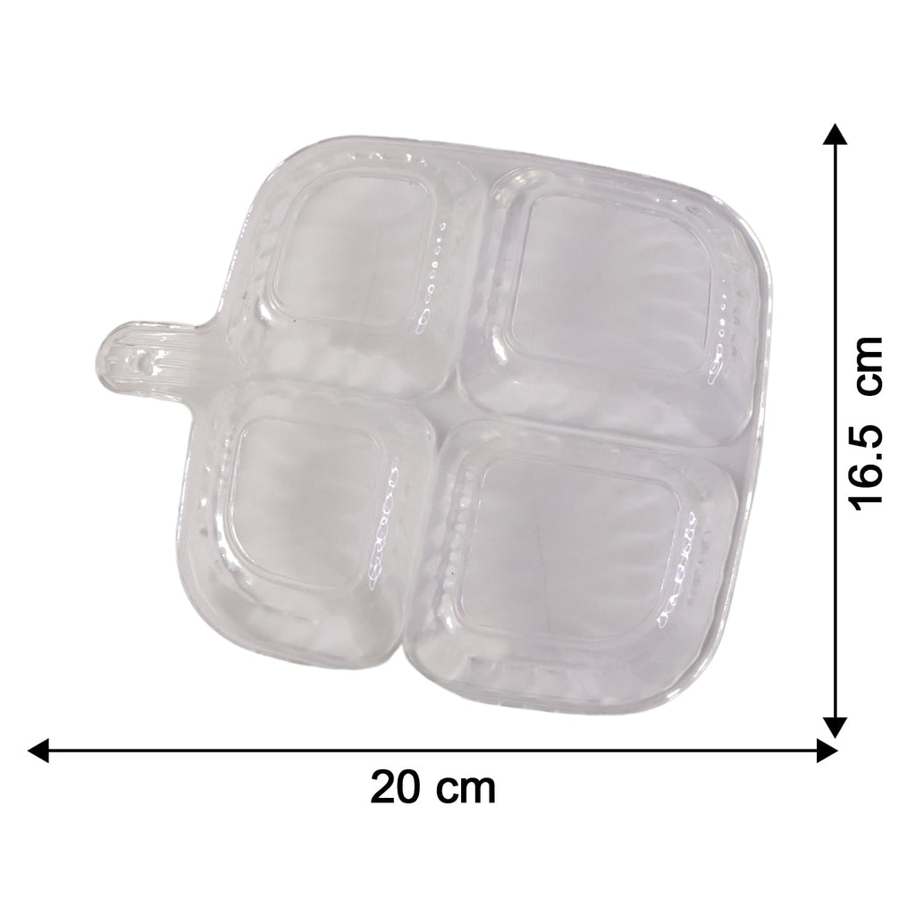 Serving tray showing measurement dimensions of 20cm length and 17cm width