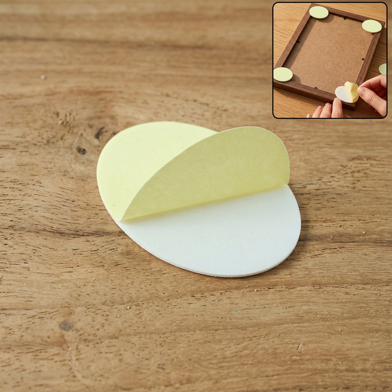 Double-sided foam furniture pad under furniture leg for stability furniture accessories