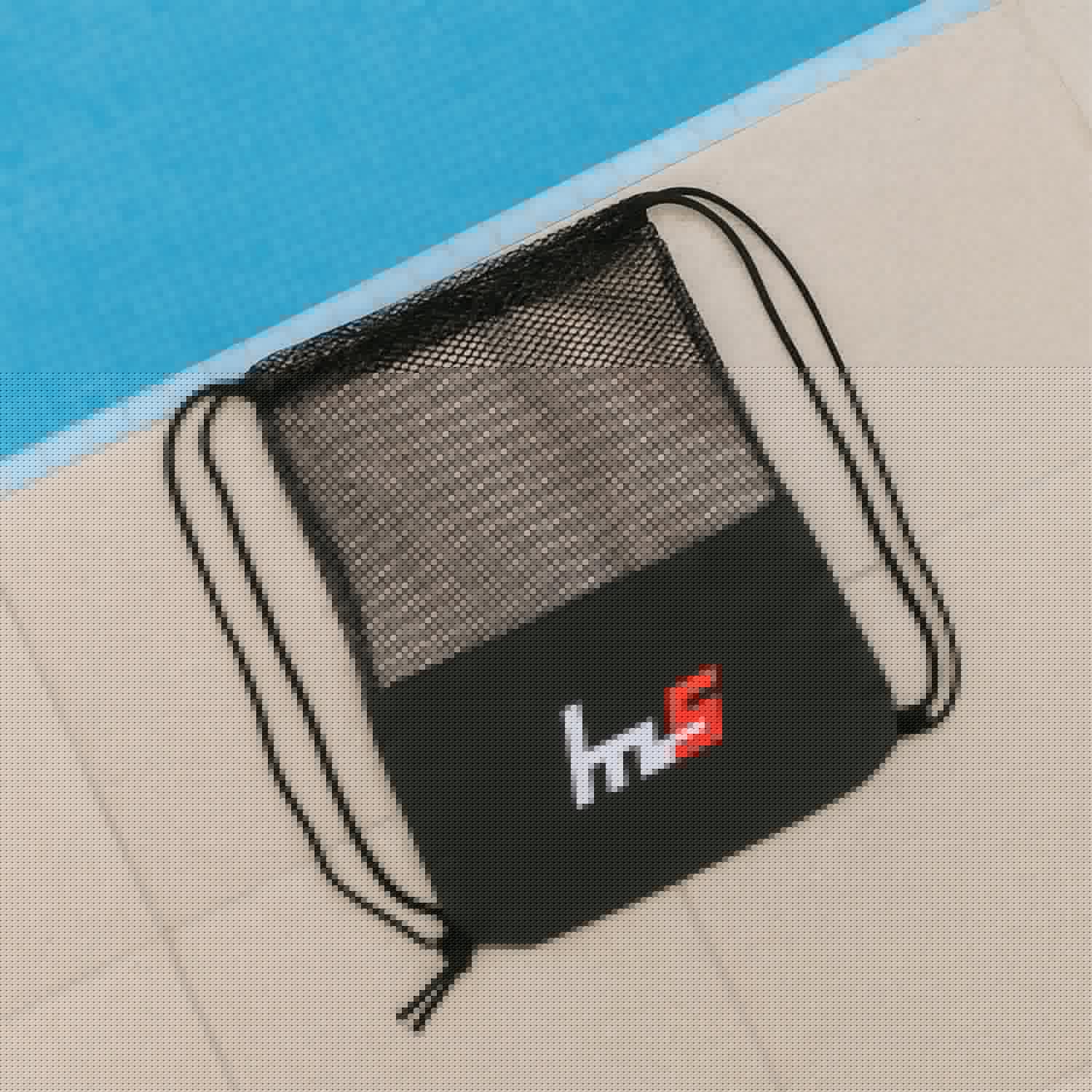 Unisex mesh drawstring gym sack ideal for fitness, sports, and travel essentials.