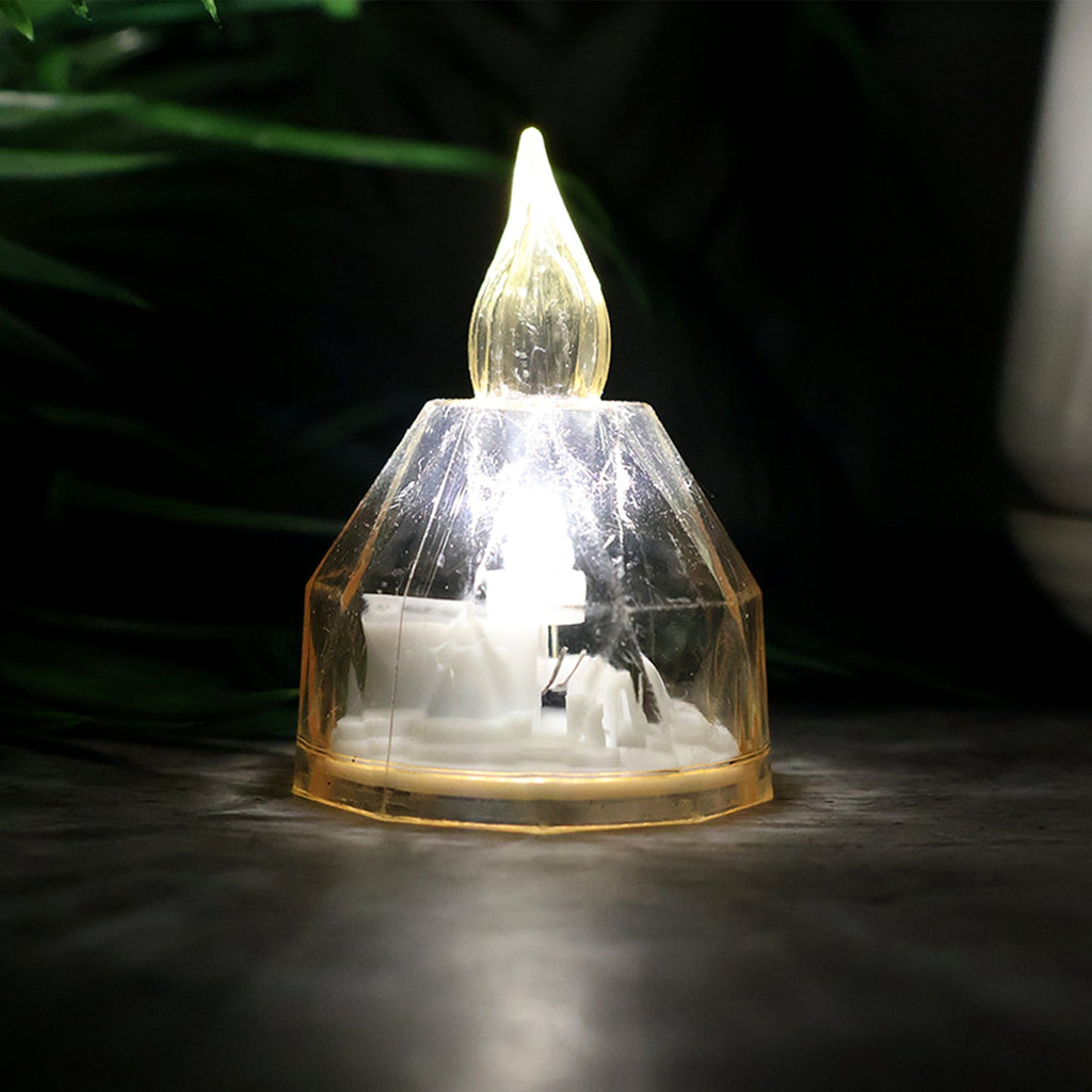 Decorative LED candle lights creating cozy and safe lighting
