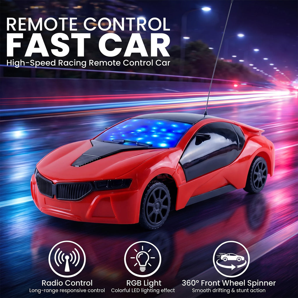 Remote Control Car for Kids – Fast Steering & Lights | Spark Tots