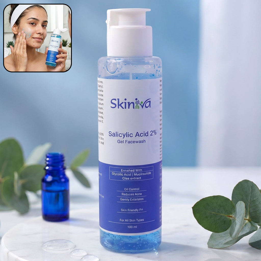 salicylic acid gel face wash for acne control and deep pore cleansing 100ml