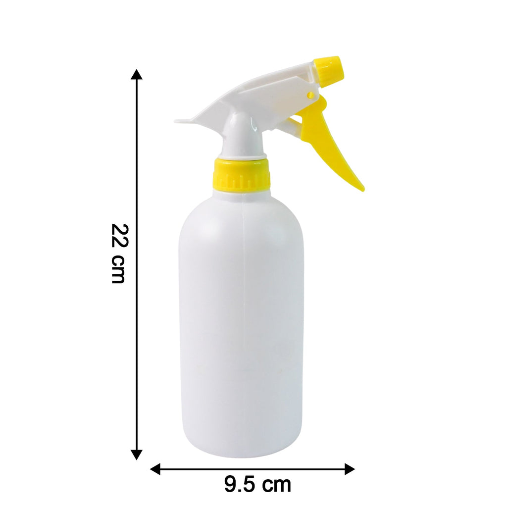Top view of floral print on 500ml plastic spray bottle for multipurpose household use