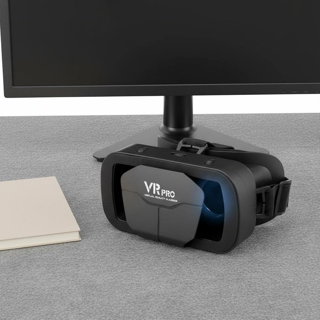 3D VR Box Headset – Adjustable Lenses for Comfortable VR Experience