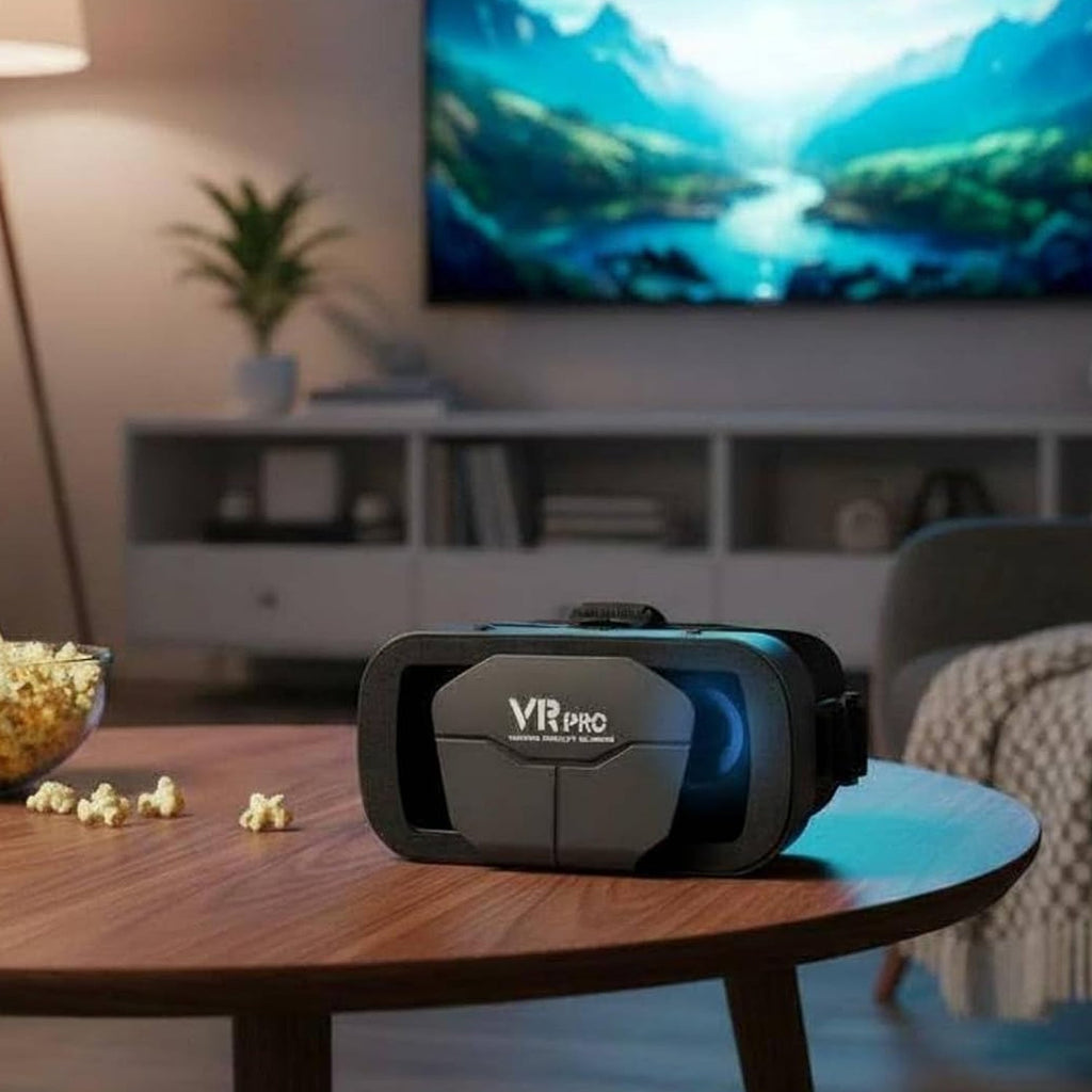 3D VR Box Headset – Adjustable Lenses for Comfortable VR Experience