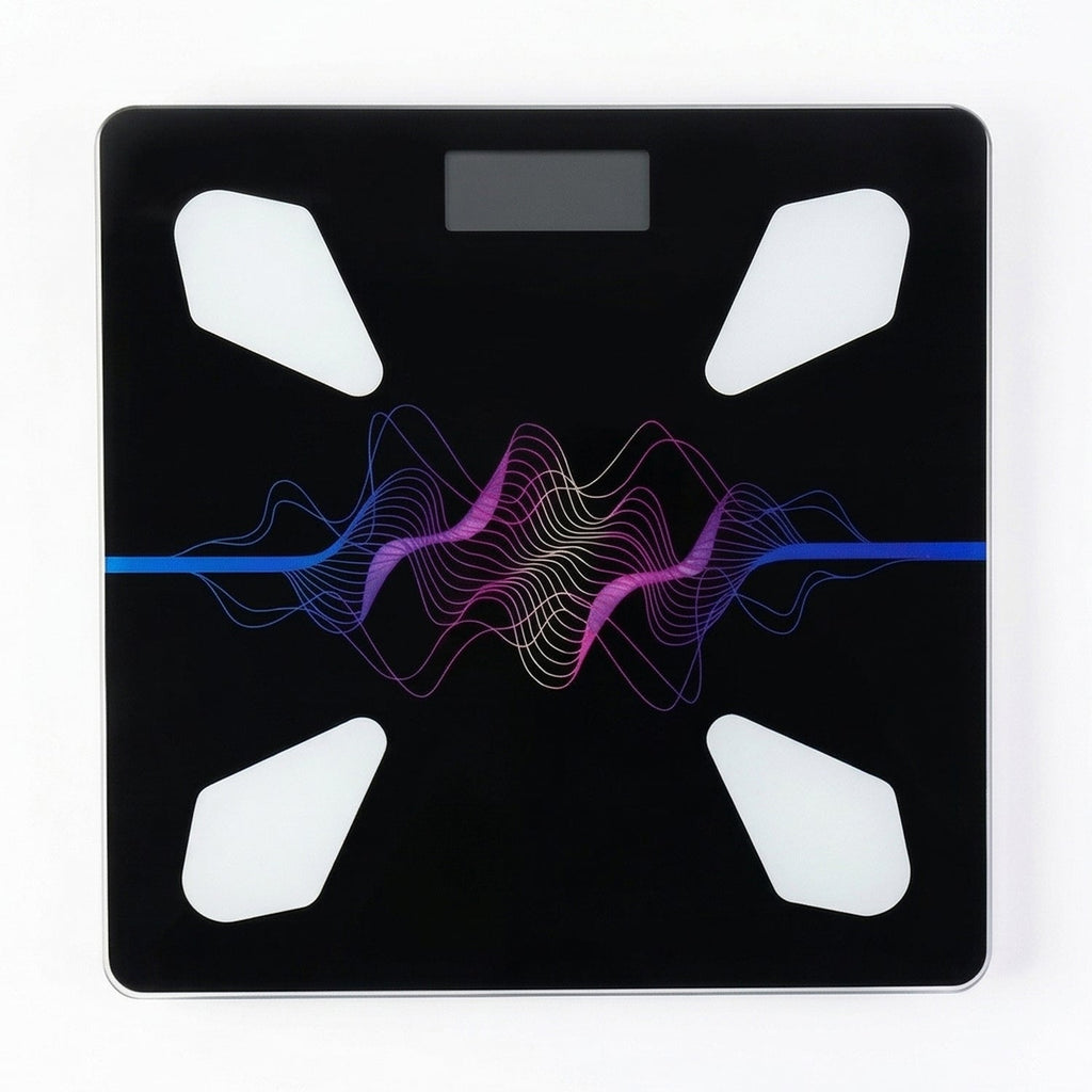 Side profile of the slim and modern VelvaBloom body weight scale.