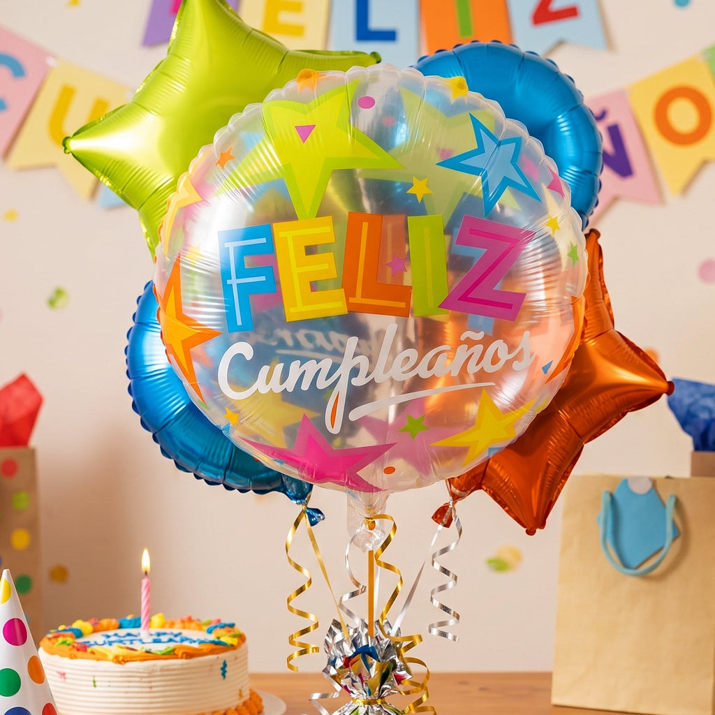 Decorative foil balloon for home and party celebrations