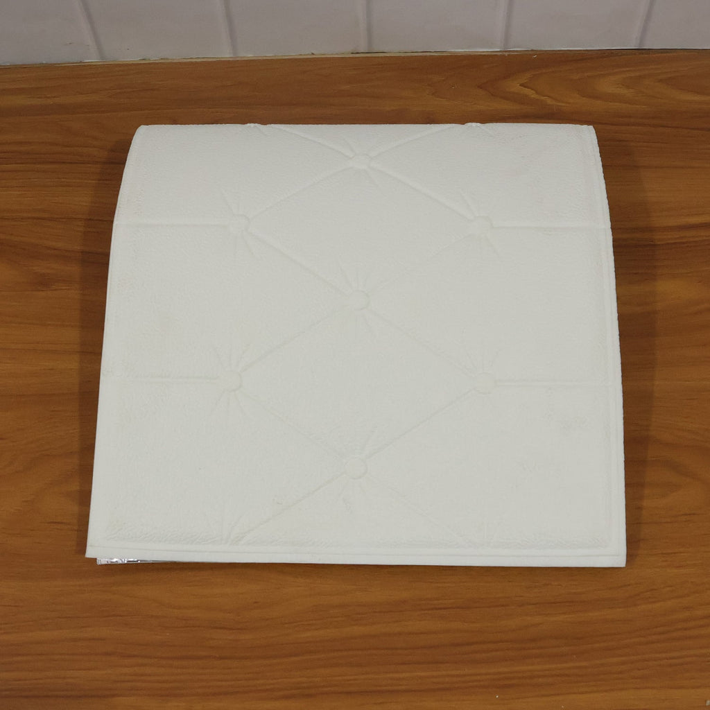 DIY self adhesive white wall decor panel